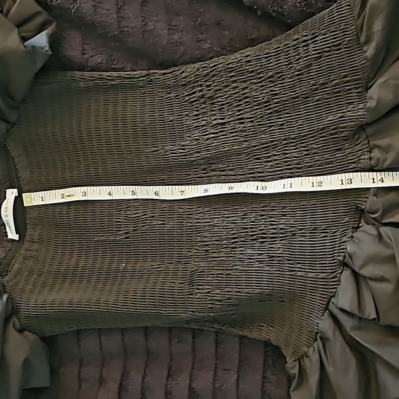 Hazel & Olive MD Black Puffy Sleeve Cocktail Dress - Picture 4 of 9